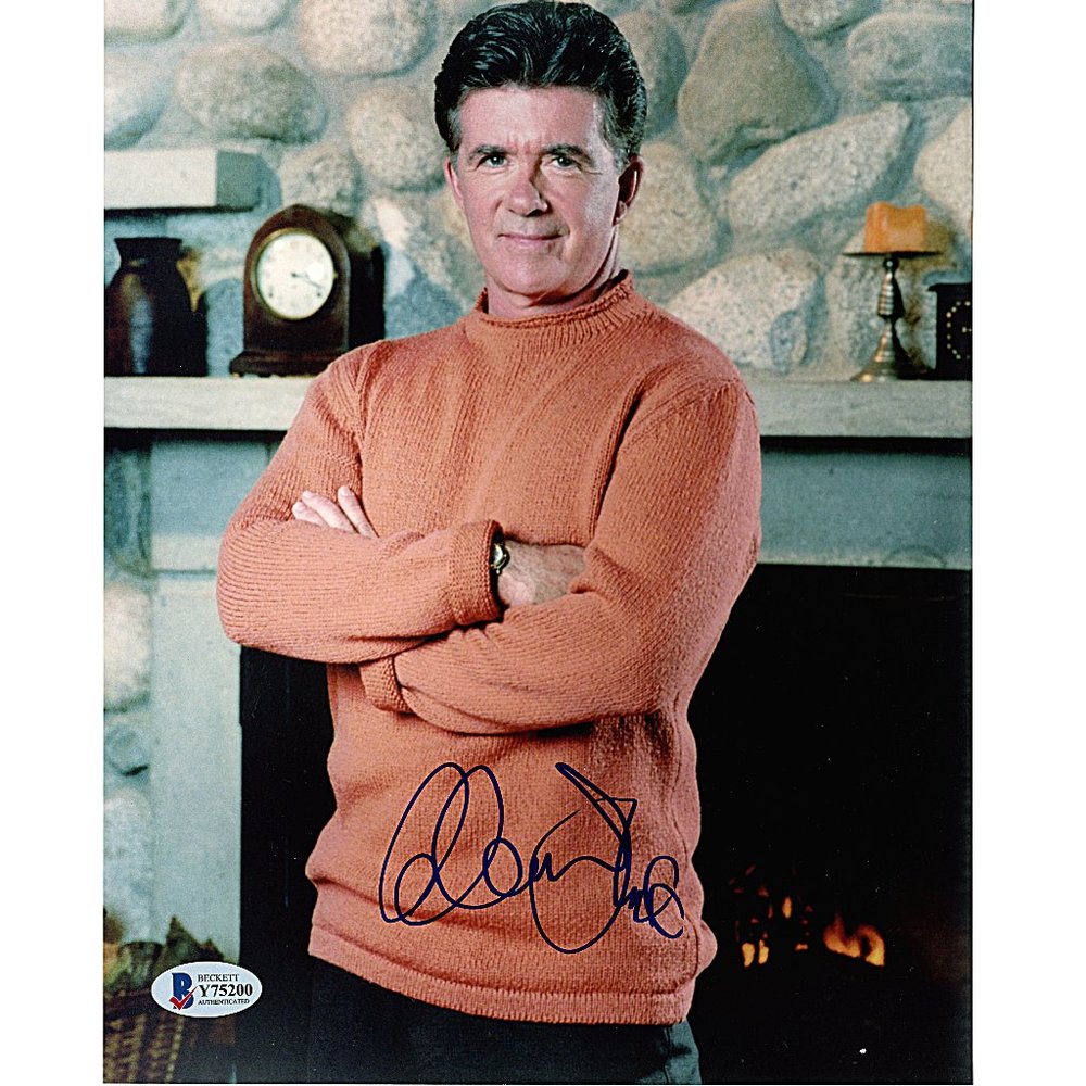 Alan Thicke Signed Growing Pains 8x10 Photo Beckett BAS Authentication Autograph